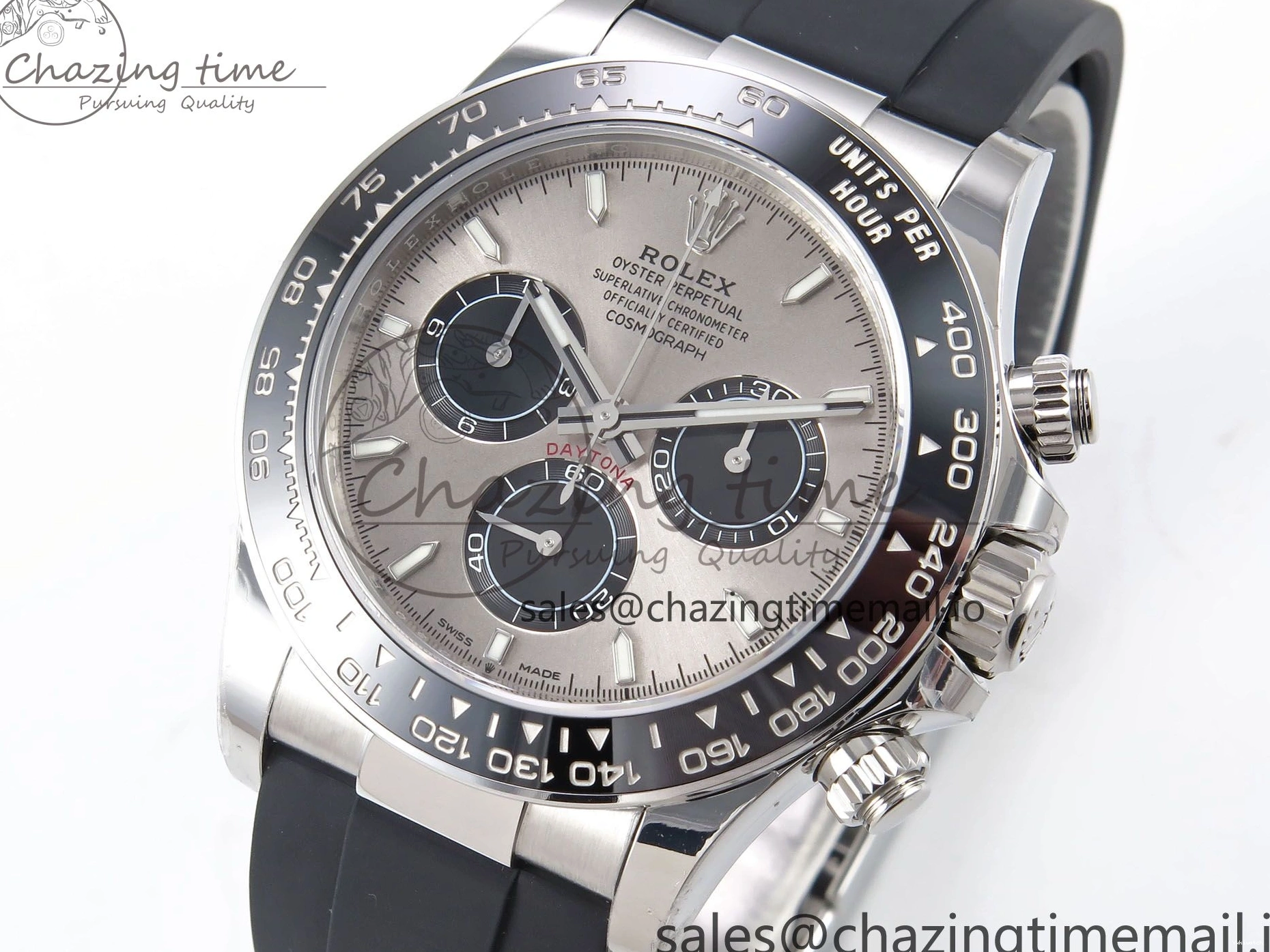 Strap on DD4802 126519 Gray Edition Best 1:1 Daytona Oysterflex SBF Dial 0412